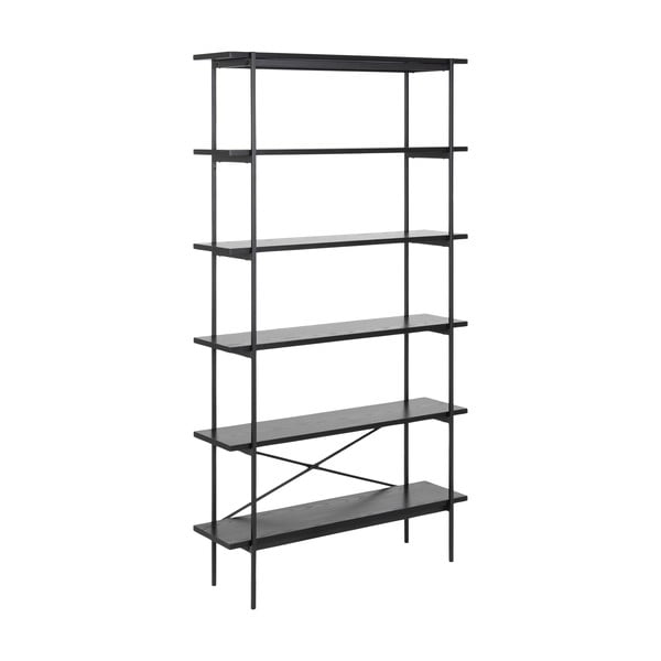 Crni regal u dekoru jasena 94x172 cm Angus – Actona-image-2