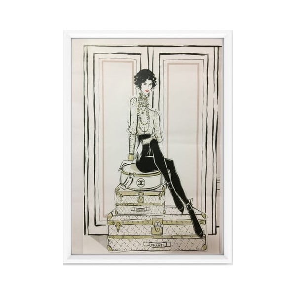 Poster Piacenza Art Chanel Suitcases, 30 x 20 cm