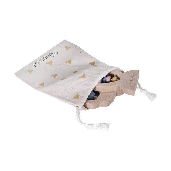 Set od 2 drvena hvataljke sa zvečkom Kindsgut Ring-image-3