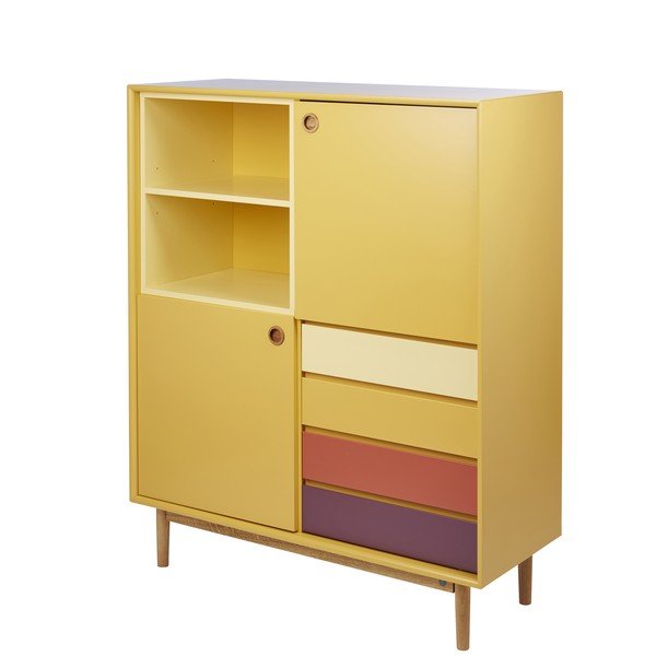 Senf žuta komoda Tom Tailor Color Box, 114 x 137 cm-image-3