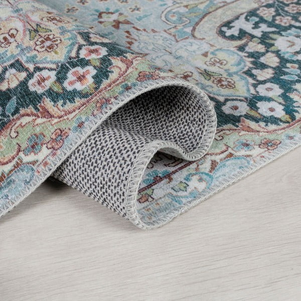 Tirkizni perivi tepih 80x150 cm FOLD Colby – Flair Rugs-image-1