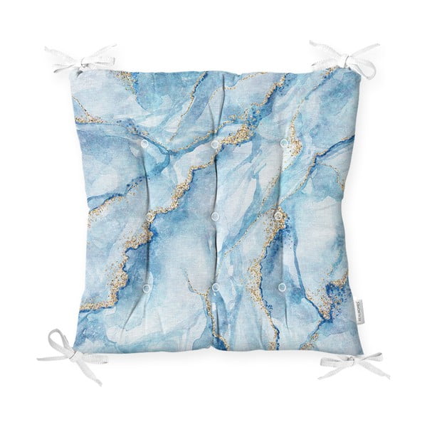 Jastuk za stolicu Minimalist Cushion Covers Marble Blue, 40 x 40 cm