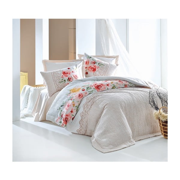 Pamučni prekrivač za bračni krevet Sandy, 220 x 230 cm