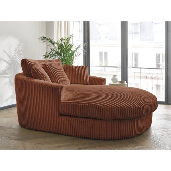 Narančasta fotelja od samta Belem – Bobochic Paris-image-1