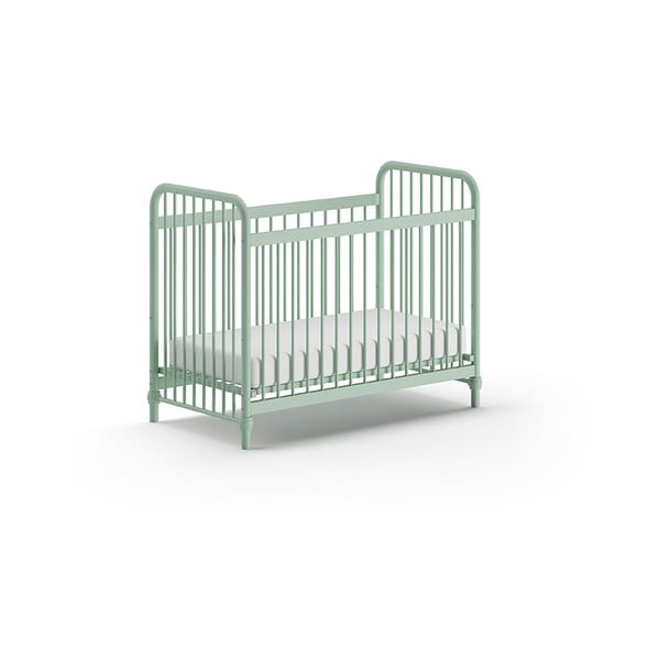 Zeleni metalni dječji krevet 60x120 cm BRONXX – Vipack-image-2