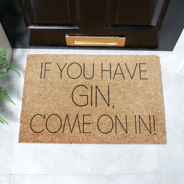 Otirač od kokosovih vlakana 40x60 cm If You Have Gin – Artsy Doormats-image-2