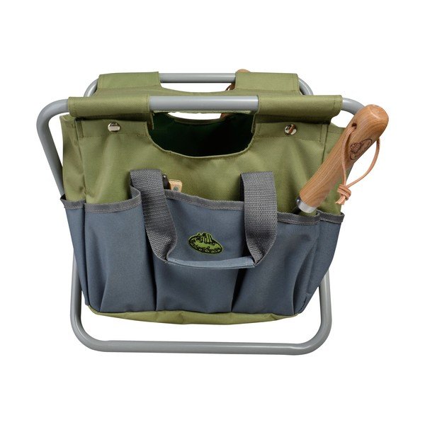 Zelena/siva stolica za vrtlarenje – Esschert Design-image-4