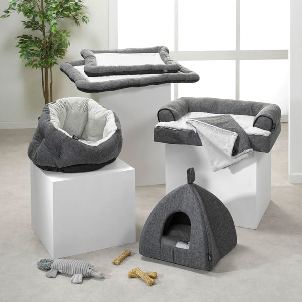 Sivi šator za životinje za mačke 40x40 cm – Love Story-image-2