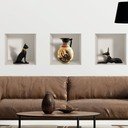 Set od 3 zidne 3D samoljepljive naljepnice Ambiance Egyptian