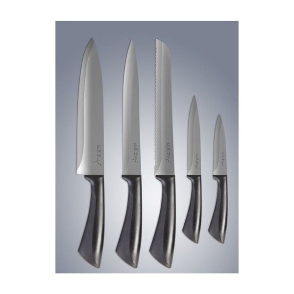 Crveni stalak s pet noževa Vialli Design-image-4