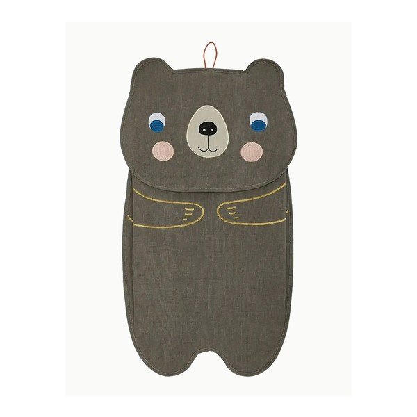 Smeđi tekstilni viseći organizator Darling Bear – OYOY Mini