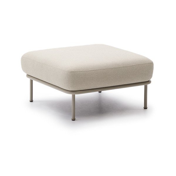 Bež tabure od bouclé tkanine Aurum – Kave Home-image-2