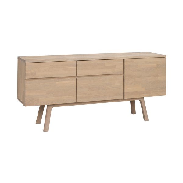 Komoda od punog hrasta u svijetloj prirodnoj boji 170x77x42 cm Cleardale – Rowico