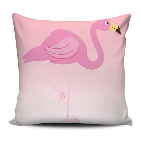 Pink de white jastuk Home de Bleu Pink Flamingo, 43 x 43 cm