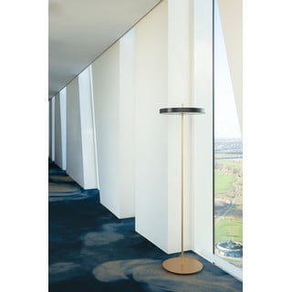 Antracitno siva LED stojeća svjetiljka s mogućnosti zatamnjivanja s metalnim sjenilom (visina 151 cm) Asteria Floor – UMAGE