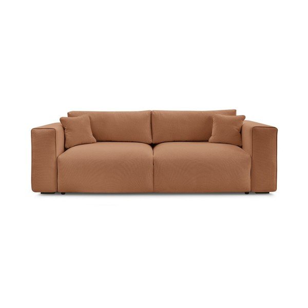 Narančasta sklopiva/s prostorom za odlaganje sofa 265 cm Ezechiel – Bobochic Paris