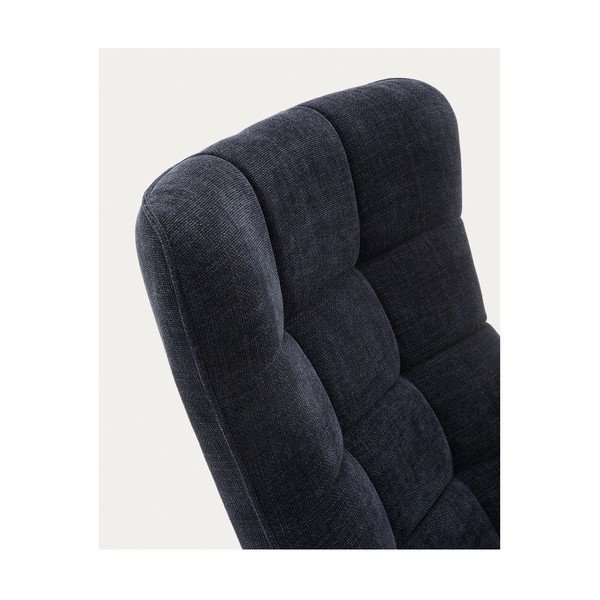 Okretna fotelja prljavo plava od šenila Teryl – Kave Home-image-4