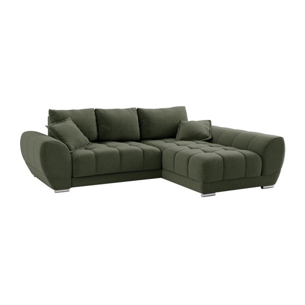 Zeleni kauč na razvlačenje Windsor &amp; Co Sofas Cloudlet, desni kut