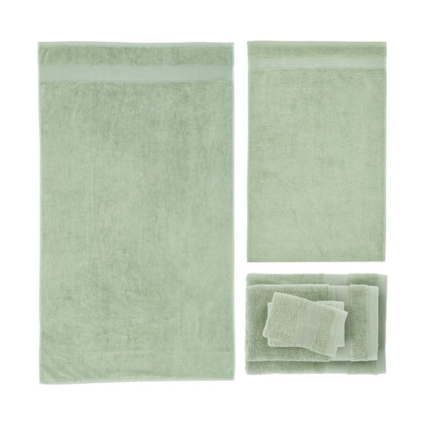 Zeleni pamučni set ručnika 6 kom od frotira Anti-Bacterial – Catherine Lansfield-image-2