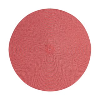 Crveni okrugli podmetač Zic Zac Round Chambray, ø 38 cm