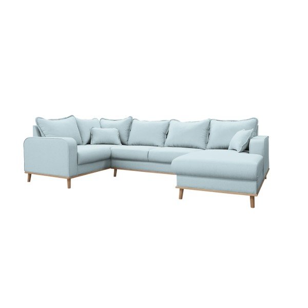 Svijetloplava kutna garnitura (desni kut) Beata - Ropez-image-2