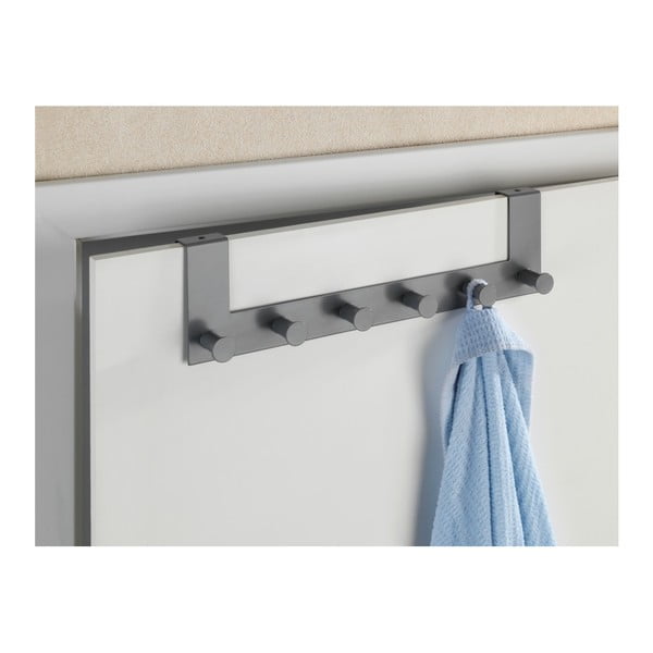 Siva metalna vješalica za vrata 39 cm Celano - Wenko-image-1