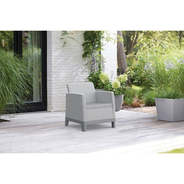 Svijetlo sive plastične vrtne fotelje 2 kom Scandi Forma – Keter-image-1