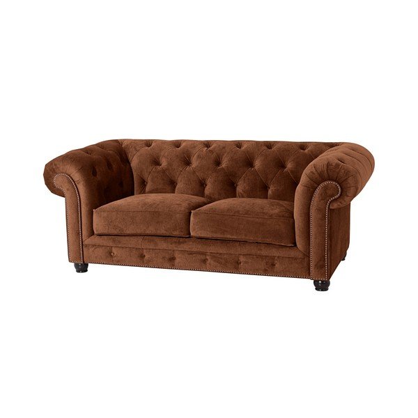 Smeđa sofa Max Winzer Orleans Velvet, 196 cm-image-1