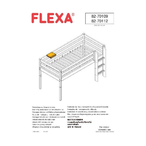 Bijeli viseći držač tableta za dječji krevet Flexa White-image-1