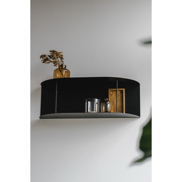 Crna metalna polica s više razina 60 cm Lina – noo.ma-image-1