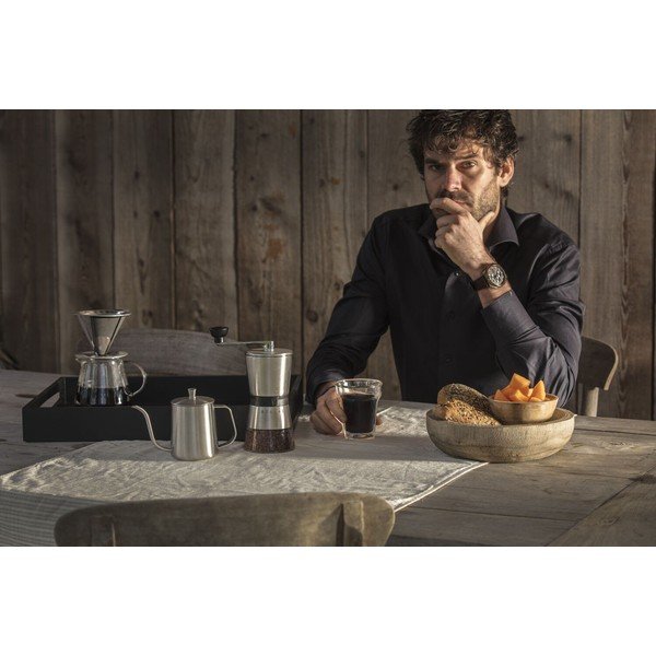 Moka lonac za pripremu kave od nehrđajućeg čelika u srebrnoj boji 500 ml Slow Coffee – Leopold Vienna-image-2