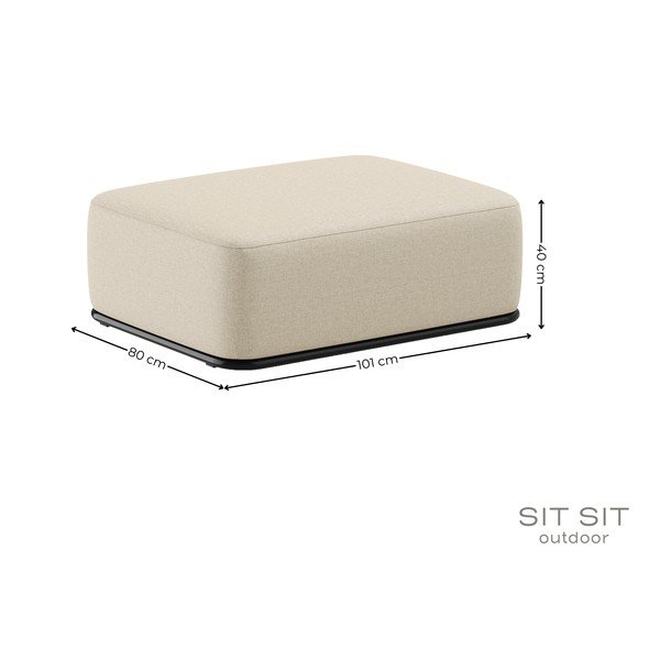 Bež vrtni tabure Straw – Sit Sit-image-4