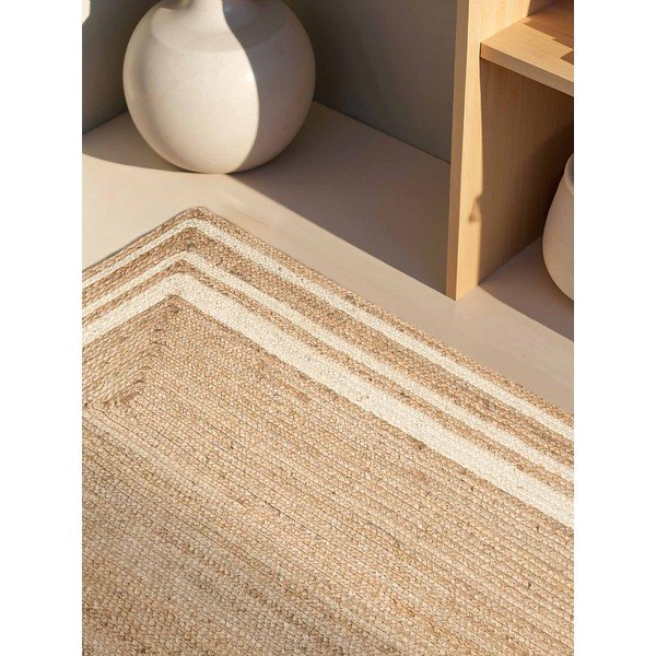 Krem/u prirodnoj boji ručno rađen juten tepih 160x230 cm Jutta – Hanse Home-image-2
