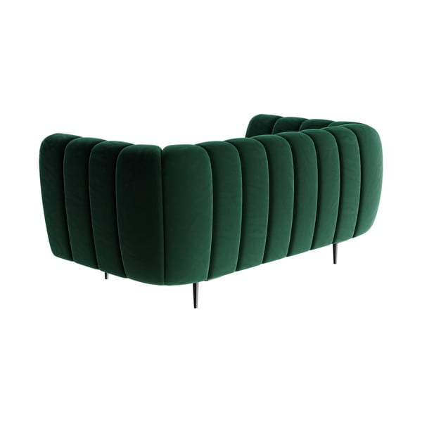 Tamnozelena baršunasta sofa Ghado Shel, 170 cm-image-2