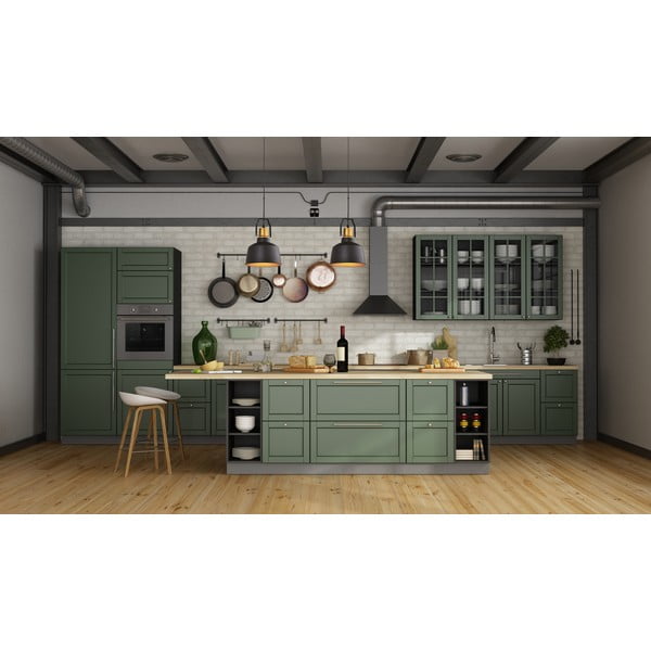 Crna/u zlatnoj boji viseća svjetiljka s metalnim sjenilom ø 22 cm Monroe – GTV-image-1