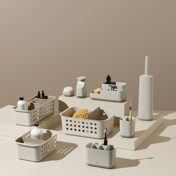 Bež plastičan stalak za četkice za zube EasyStore – Joseph Joseph-image-3