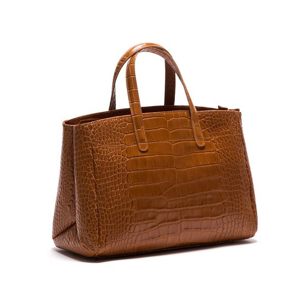 Kožna torbica Anna Luchini 634 Cognac-image-2