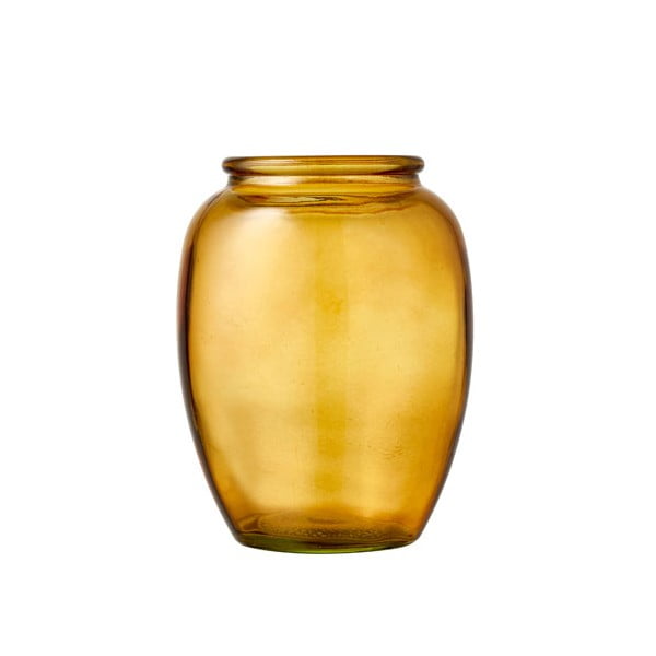 Vaza od žutog stakla Bitz Kusintha, ø 10 cm