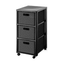 Antracitno siva plastična kupaonska polica 32,5x71 cm Country – Rotho