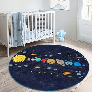 Tamno plavi dječji tepih ø 120 cm Comfort – Mila Home