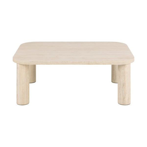 Bež stolić za kavu u mramornom dekoru 75x100 cm Solano – Actona-image-3