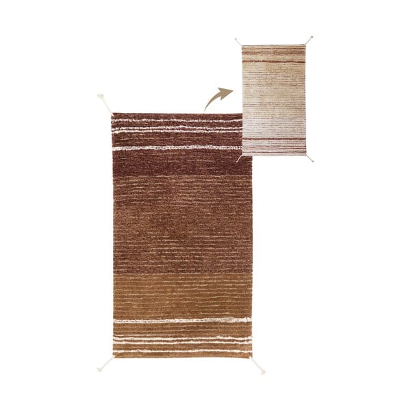 Ciglasti pamučan tepih 80x140 cm Twin Toffee – Lorena Canals