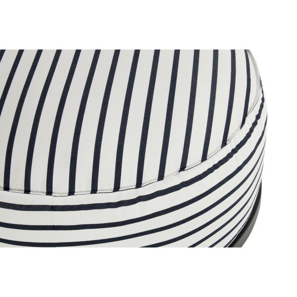 Bijeli/plavi vrtni tabure od sunbrella tkanine Emma – Hartman-image-3