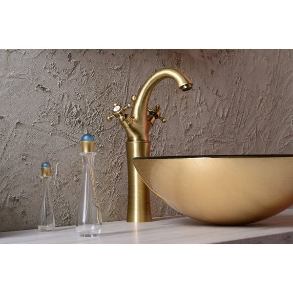 Stojeća slavina za umivaonik u brončanoj boji Antea – Sapho-image-1