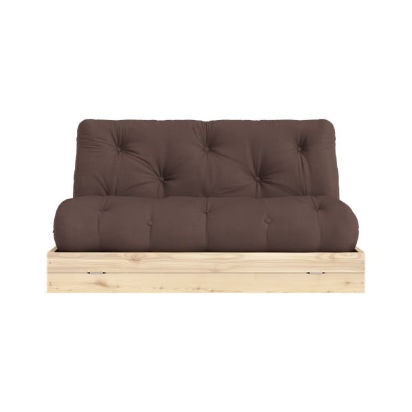Tamno smeđa sklopiva sofa 145 cm Flip – Karup Design