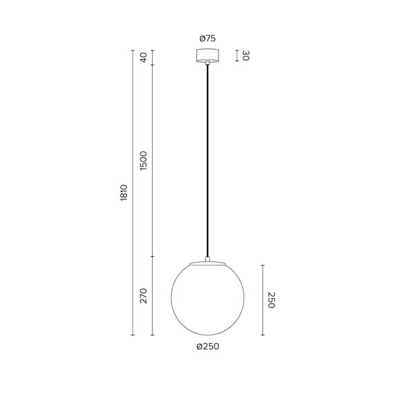 Bijela viseća svjetiljka sa zlatnim grlom Sotto Luce TSUKI M, ⌀ 25 cm-image-3