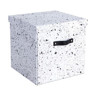 Crno-bijela kutija za pohranu Bigso Box of Sweden Logan