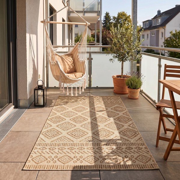 Bež unutarnji i vanjski tepih 80x150 cm Mira 1452 – Ayyildiz Carpets-image-1