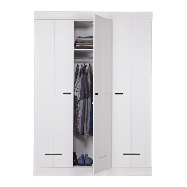 Bijeli trokrilni ormar WOOOD Locker-image-3