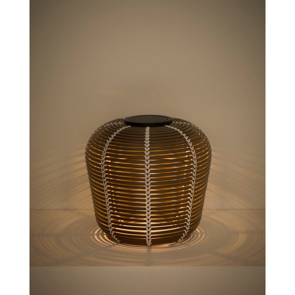 LED stolna/prijenosna vanjska svjetiljka sa solarnim panel/s USB ø 35 cm Garoina – Kave Home-image-3